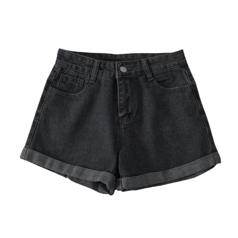 Women's High-Waisted Wide-Leg Denim Shorts - Loose, Slimming, A-Line, Trendy Summer Style 2026