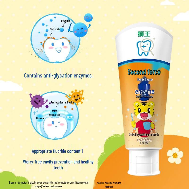 Lion Chijia Qiaohu Kids Enzyme Toothpaste Duo Pack