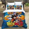 3D Dragon Ball Cartoon Bedding Set (3 Pieces) – Includes Duvet Cover and Pillowcases. Soft and Comfortable.