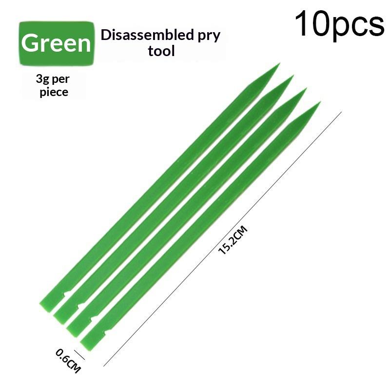 Anti-Static Plastic Spudger Opener Pry Opening Tools Kit For Phone/Pad Tablets Laptop Pc Disassembly Repair 10pcs зелёный