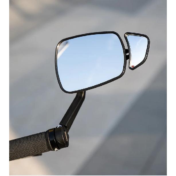 Walosphy HD Dual Bike Rearview Mirror 360° Rotatable Mountain Bike Side Mirror Ultralight Bike Handlebar End Mirror