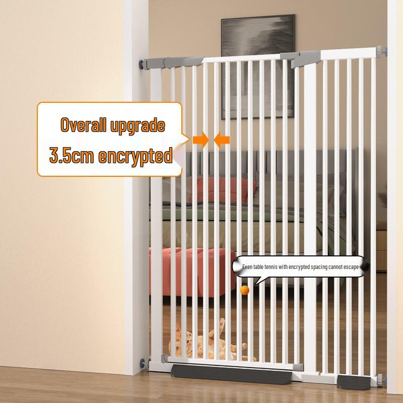 Secure Cat-Proof Indoor Pet Barrier: Encrypted, Elevated Fence—Punch-Free Design for Cats and Dogs, Ideal for Balconies and Partitions.