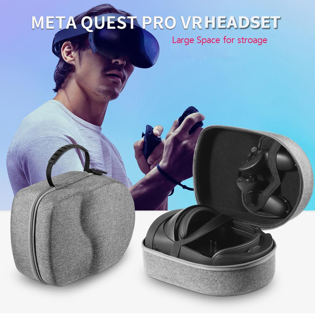 Storage Bag For Oculus Quest Pro VR Headset Hard EVA Travel Portable Convenient Carrying Case Controllers Accessories