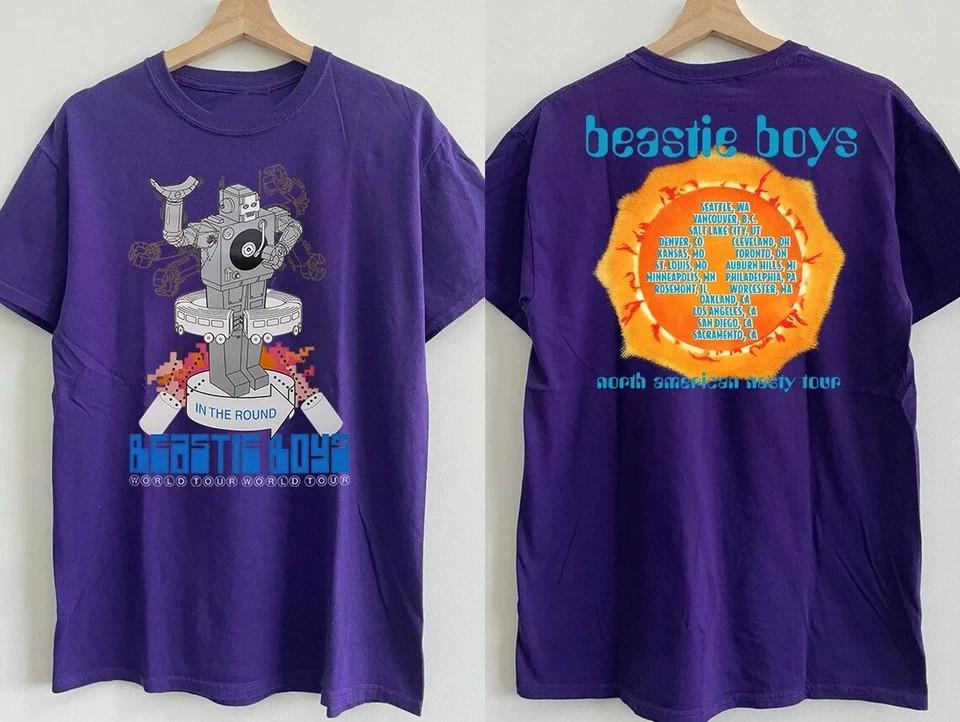 

Beastie Boys In The Round World Tour 1998 PURPLE T-Shirt Unisex T-Shirt L