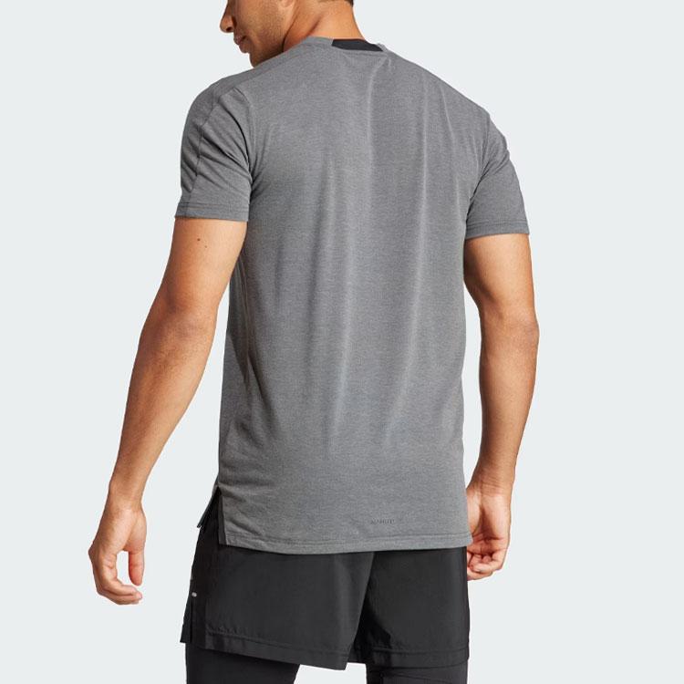 adidas Designed for Training Workout Tee Dgh Solid Grey Men Streetwear IS3809