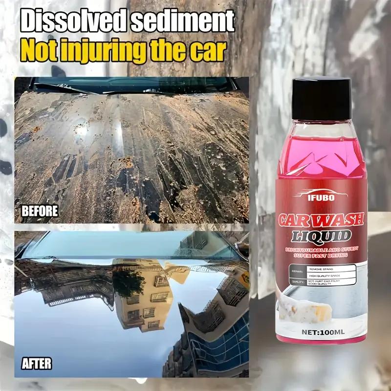Car Exterior Maintenance Cleaner - Strong Formula , High Concentration and High Foam, Pink Car Paint Care Polish Liquid
