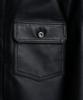 SCHOTT NYC SHEEP LEATHER 1st TRACKER Sheep Leather Trucker Size JKT/Men's Jacket, 2XL, 010, Black, 782-3150012