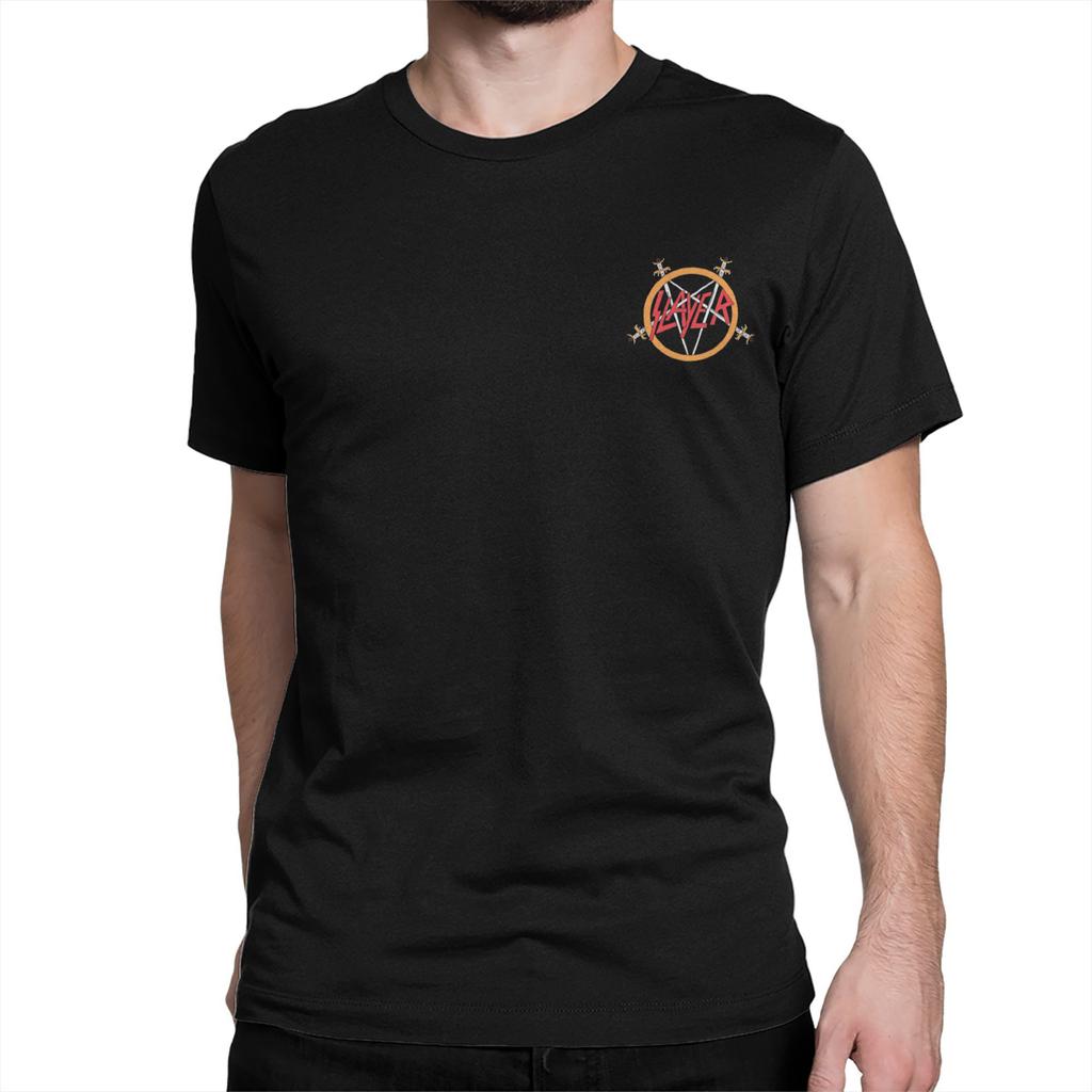 Novità L'Inferno Attende 35° Anniversario Anni '80 Magliette Band Metal Uomo Donna Magliette in Cotone Maglietta Band Slayer Abbigliamento Estivo