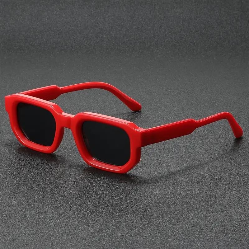 New Vintage Rectangle Frame Sunglasses Fashion Retro Men Sun Glasses Luxury Brand Design Glasses Uv400 Eyewear Women Goggles