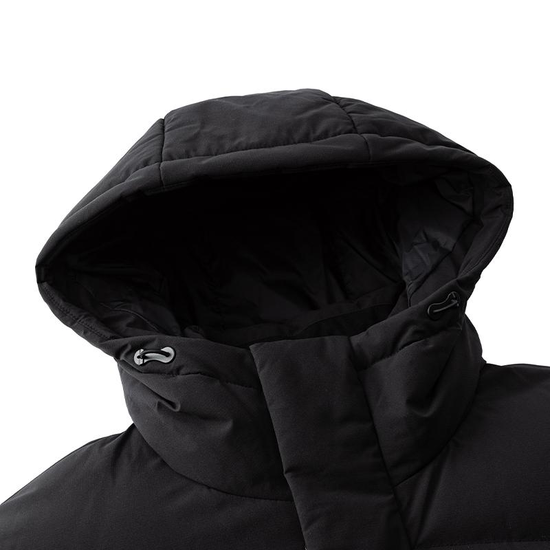 Anta Volcanic Rock Six-Degree Core Fashion Warm Lock Temperature Water-Resistant High-End Thickened Hooded Long Design Down Jacket 152617906-2