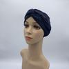 Fashion Women Cross Twist Suede Turban Caps Soild Color Female Headscarf Bonnet Muslim Hijab Cap Islamic Under Scarf India Hat