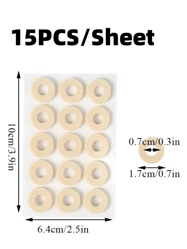 15PCS/Sheet 3 Types Callus Cushions Shoes Heel Pad Foam Round Toe Foot Corn Bunion Protectors Pads