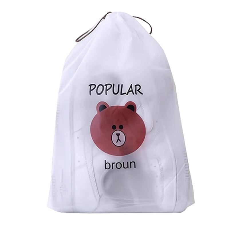 5 Pcs Drawstring Waterproof Travel Slippers Sneakers Special Anti-yellowing Dustproof Bag Moistureproof Mouldproof Storage Bag