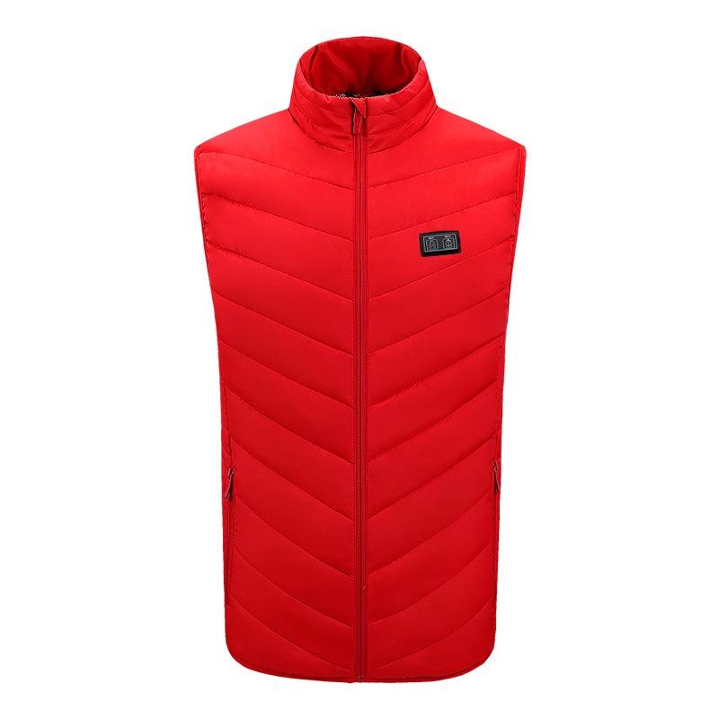Autumn and winter heating vest stand collar USB electric heating outdoor warmth men and women