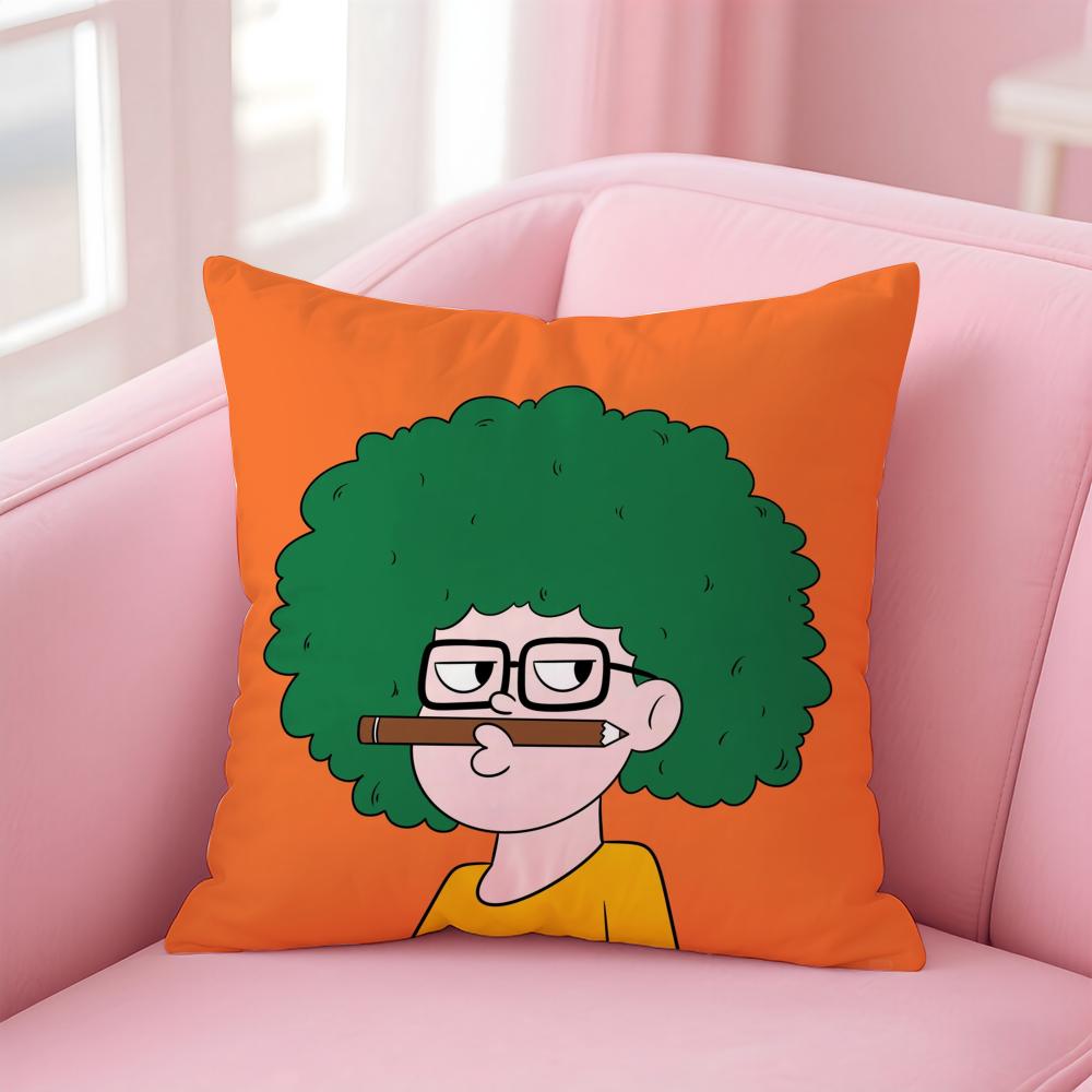PPop ManS Cushion Cover Soft Plush Throw Pillow Cushion CoverDoubleSided Printed Pillow Case for Sofa Home Decor
