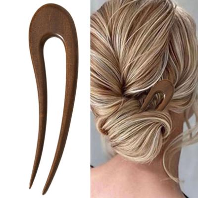 Elegant Sandalwood Hairpin For Women Ancient French Hair Stick Wooden Hair Accessories For Bun Updos And Formal Event
