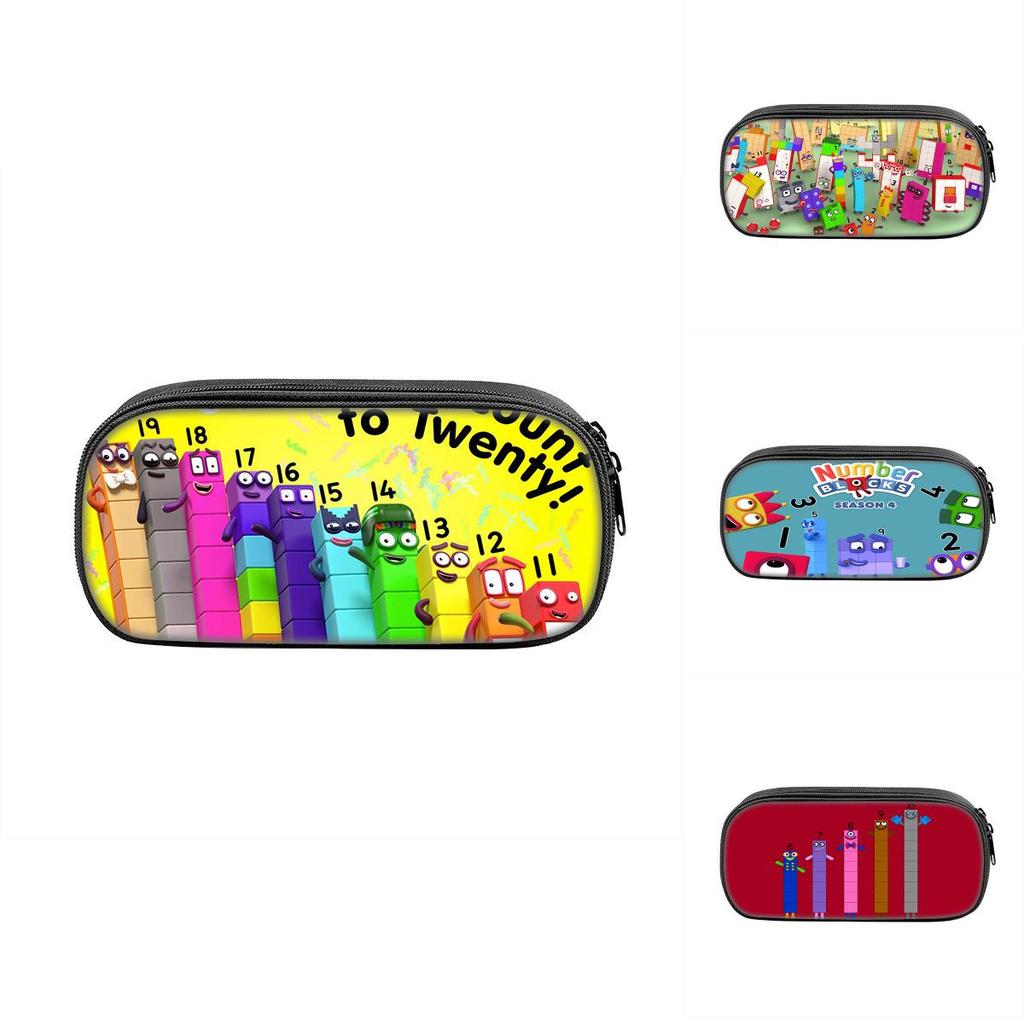 Numberblocks Digitaler Block Stiftebeutel Mit Strapazierfähigem Nylonmaterial Für Schule Und Heimgebrauch