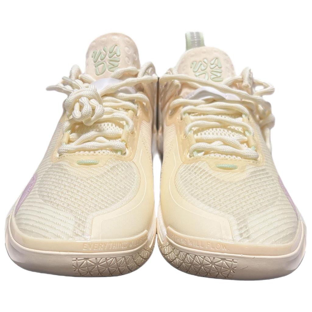 Li Ning Wade Phantom 6 Sport Kényelmes Sokoldalú Egyszerű Csúszásmentes Kopásálló Alacsonyszárú Férfi Kosárlabda Cipő sneaker Bézs ABPV021-2