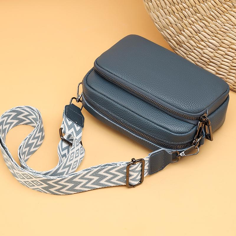 Dámská kabelka Crossbody z pravé kůže kožená taška přes rameno na mobilní telefony