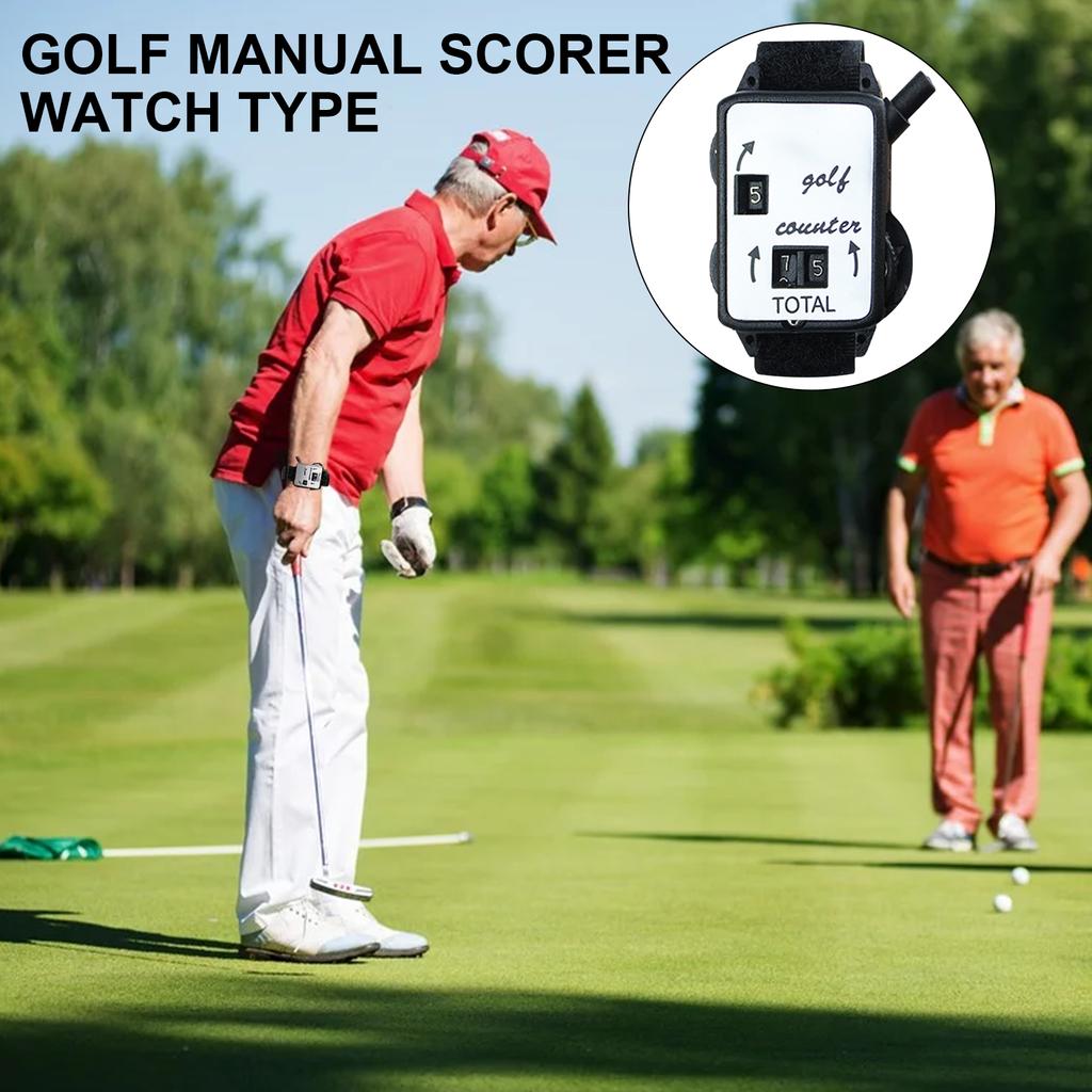 Orologio Contapunti per Golf con Reset Contatore Punteggio Manuale Contatore Golf Punteggio Tenitori Ausili per l'Allenamento Accessorio Golf