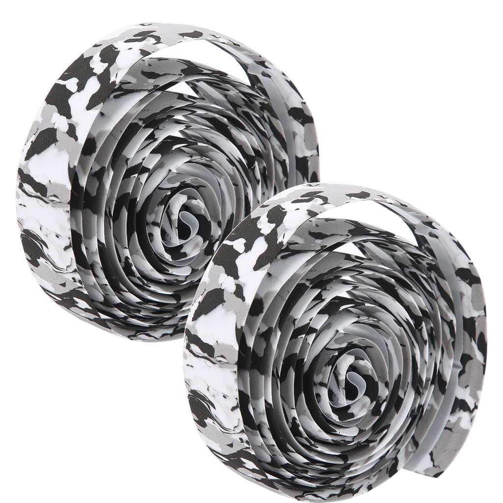 ZTTO Mountain Bike Soft Handlebar Tapes Bicycle AntiSlip Handle Grip Wraps with Bar Plugs(Black