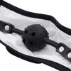 1Pcs Breathable Silicone Ball Gag Mask Adjustable Straps Soft Lining For Couples Intimate Role Play Games