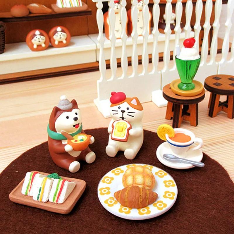 Japanese Grocery Miniature Home Roasted Coffee Shop Dolls Cake Dessert Shop Display Props Resin Decoration Model Decoration DIY