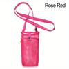 Sport Water Bottle Cover Mobile Phone Bag Camping Accessories Mesh Cup Sleeve Pouch Portable Visible Bag With Strap