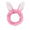 Plush Ear Headband Women Washing Face Makeup Hair Band Loop Soft Elastic Head for Shower