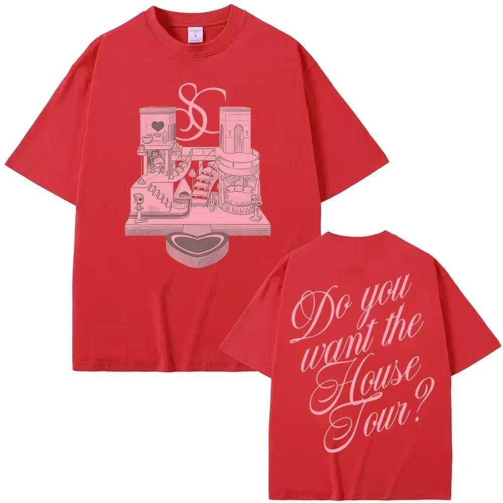 

House Tour TShirt New Style Sabrina Carpenter Same As Official Website High QualityTeeshirt Cotton Round Neck Clothes L