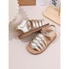 Girls' Closed-Toe Sandals Soft-Sole Princess Shoes for Toddlers & Baby Girls Casual Kids Shoes Vintage Children's Shoes