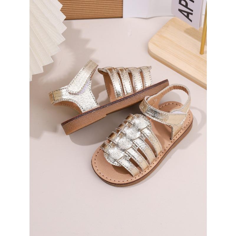 Girls' Closed-Toe Sandals Soft-Sole Princess Shoes for Toddlers & Baby Girls Casual Kids Shoes Vintage Children's Shoes