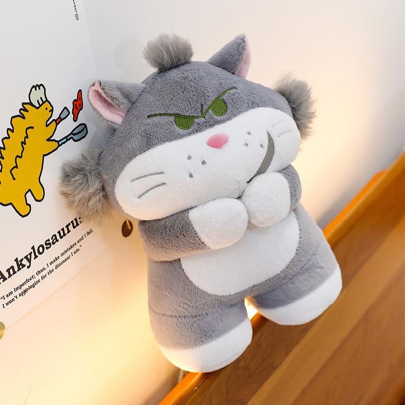 Cute Lucifer Cat Plush Dolls With Pp Cotton Fill For Home Decor And Playtime