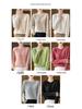 Women's 100% Wool Thick Knitted Slim Sweater, Round Neck, Versatile Base Layer for Autumn/Winter Fashion.