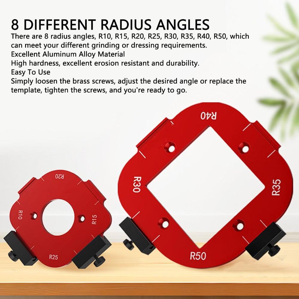 3pcs Quick Positioning Router Corner Template Corner Rounding Template  For Woodworking