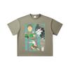 260 GSM Double Yarn 32 Count 100% Cotton Kaiju No 8 V7 Kafka Print Unisex Heavy Cotton T Shirt