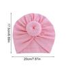 1Pc Knot Headwraps Caps Kid Toddler Beanie Bonnet Cotton Girl Turban Hat Infant Baby