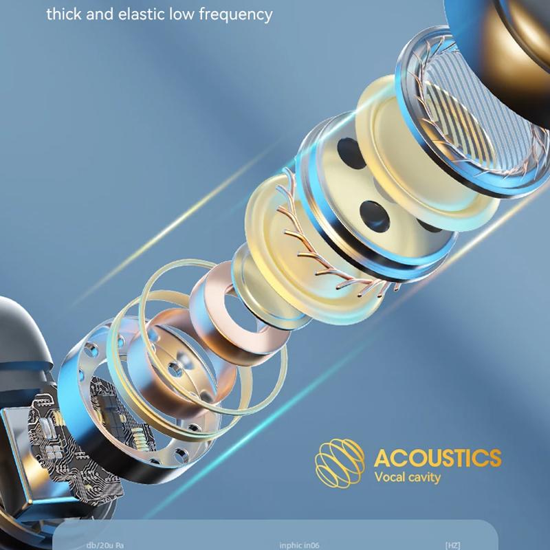 Słuchawki bezprzewodowe z przewodnictwem kostnym Słuchawki douszne Zestawy słuchawkowe Bluetooth do gier Słuchawki sportowe z redukcją szumów