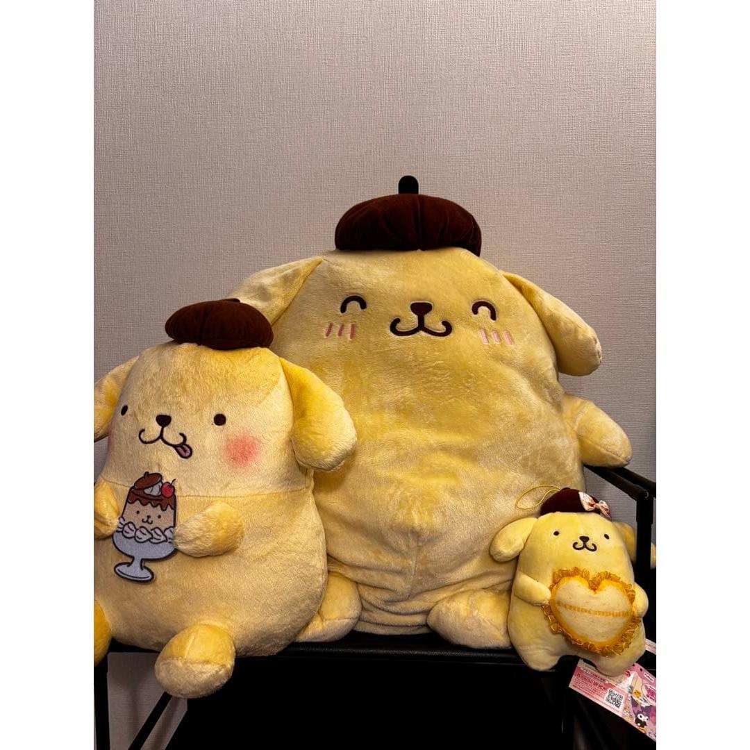 [Good condition/Very popular] Pompompurin stuffed toy 3-piece set, extra large BIG stuffed toy, etc.