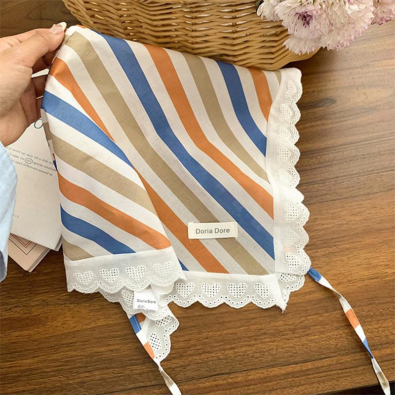 Kvinner Blonder Trekantskjerf Søte Jenter Solskjermingsskjerf Vår Sommer Fransk Strandstil Hårbånd Vintage Kvinne Dame Muslimsk Hijab