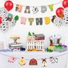 Farm Animal Theme Decorative Balloons Children'S Birthday Party Arrangements Ranch Flag Hanging Balloon Set