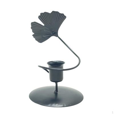 Elegante Portacandele Foglia di Ginkgo per Arredamento Casa