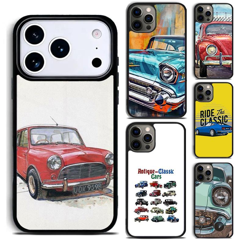 CLASSIC CARS Phone Case For iPhone 17 16 15 14 13 12 11 Pro Max Plus 17Air Soft Silicone Cover