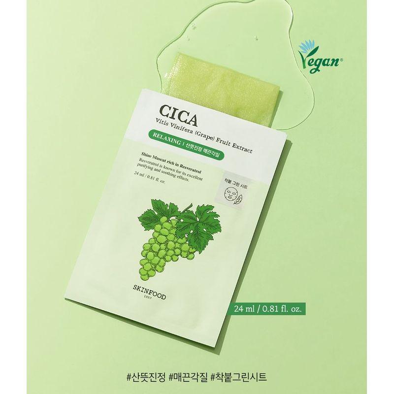 Skinfood Shine Muscat Cica Mask Set