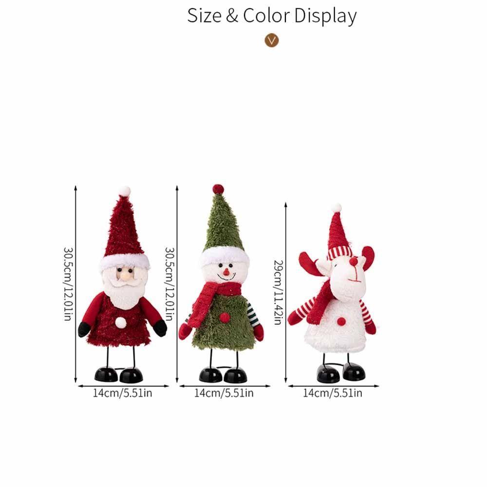 Desktop Decoration Christmas Figurine Santa Claus Christmas Doll Ornament  Desktop Display