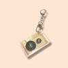 [ctunk] NFC Keychain, Music Keychain, Oshikatsu Cassette Tape, 1 Key (Orange)