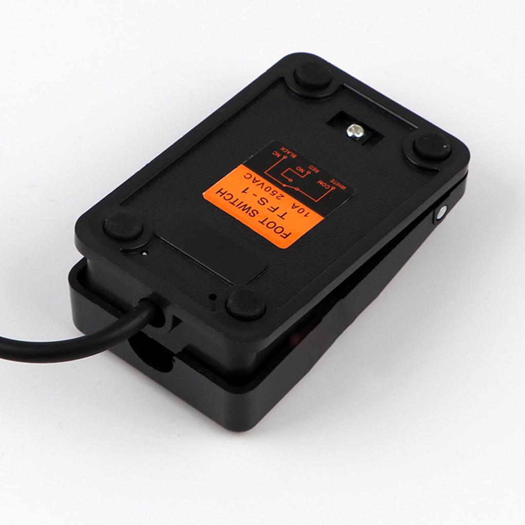 10A 250V Nonslip Momentary Electric Power Foot Pedal Switches SPDT 1NO 1NC Heavy Duty Foot Switches Pedal Controller