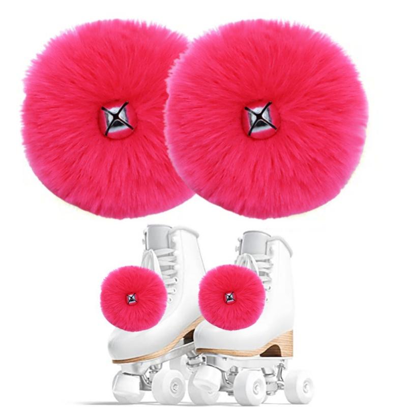 Roller Skate Pom Poms Fluffy  for Quad Roller Skate for Kids Women Girls