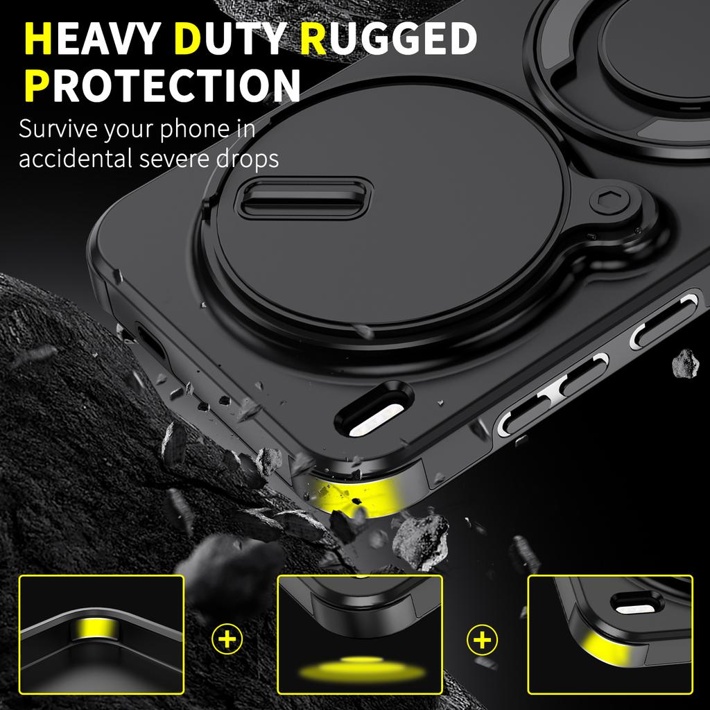 For Vivo X300 Ultra Case Vivo X300 Cover Vivo X300 Pro Magnetic Ring Armor Slide Camera Lens Case Magsafe Wireless Charge Cover