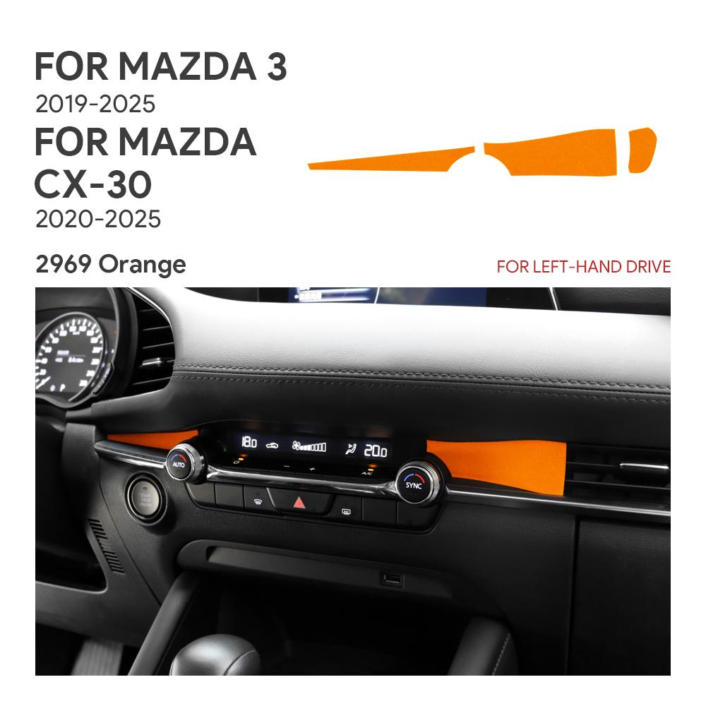 Top Suede Trim LHD RHD Sticker For Mazda 3 Axela BP M3 2019 2020 2025 2025 2025 2025 2025 Car Instrument Air Outlet Panel